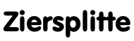 Ziersplitte